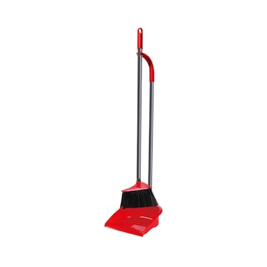 Vileda Long Handle Dustpan &amp; Broom Set
