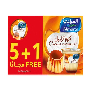 Almarai Creme Caramel Dessert 100gx6 Pieces