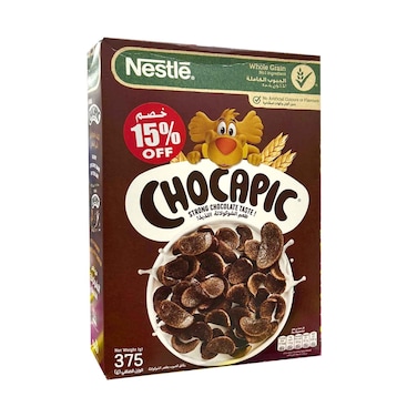 Nestle  Chocapic Cereal Whole Grain Chocolate 375g 15% off