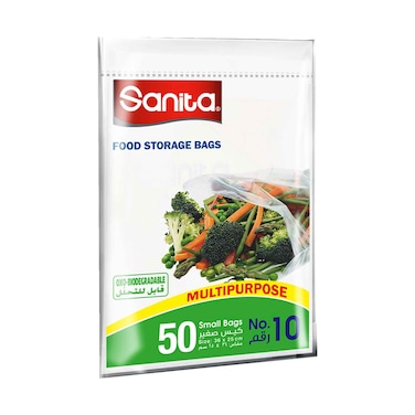 سانيتا كلوب أكياس حفظ الطعام رقم 10 صغير 50 كيس