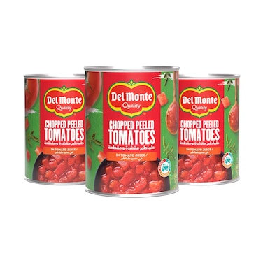 Del Monte Chopped Tamato 400gx2+1