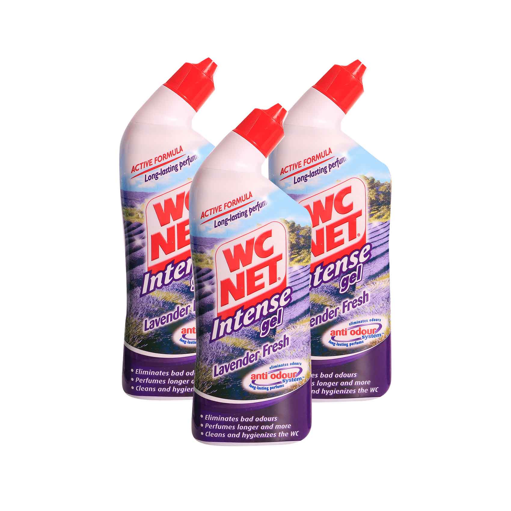 WC Net Intense Toilet Cleaner Gel Assorted 750mlx3's