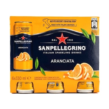سان بيليجرينو مشروب فوار 330 مل × 6