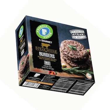 فريشلي فود مجمد 4 جورميه ستيك هاوس برجر 454 غرام