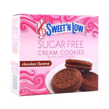 Sweet 'N Low Sugar Free Cream Cookies Chocolate 162g