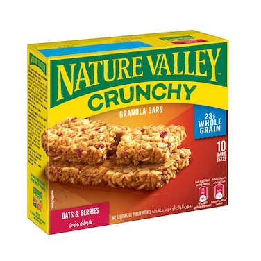 Nature Valley Crunchy And More Oats And Berries Granola Bars 210g