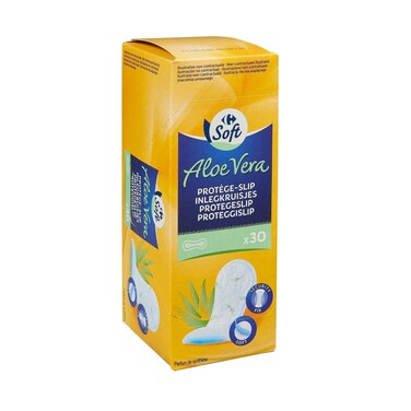 Carrefour Panty Liner Aloe Vera Medium 30's