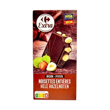 كارفور شوكولاتة الحليب مع البندق 200غ