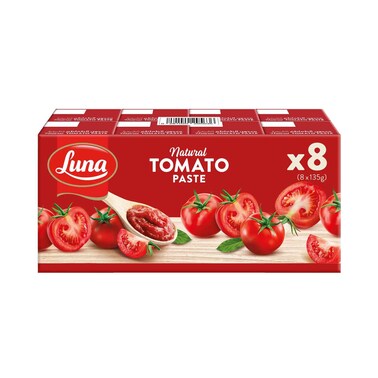 Luna Natural Tomato Pate 135gx8 Pieces