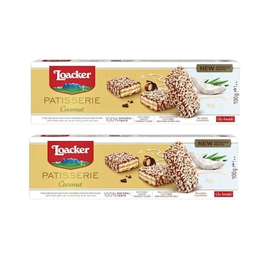 Loacker Chocolate Gran Patisserie Coconut 100g x Pack of 2