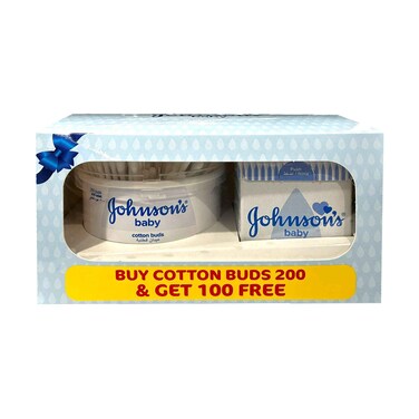 جونسون - أعواد قطنية 200+100 مجاناً