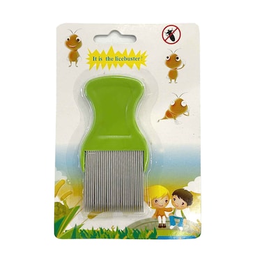 مشط يدوي للقمل من إس تي سي، أخضر