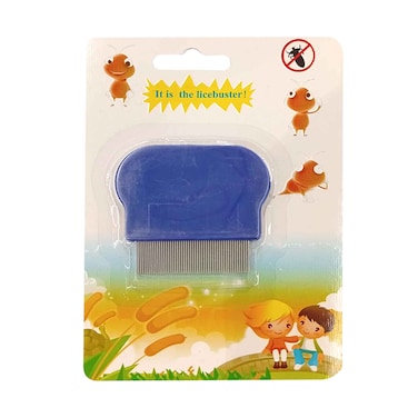 مشط قمل يدوي أزرق