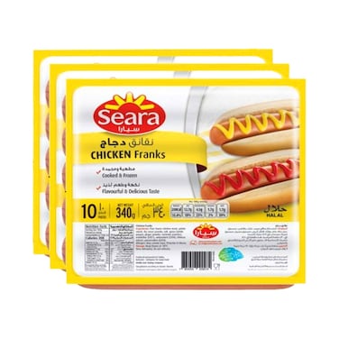 Seara Chicken Franks 340gx3 Pieces