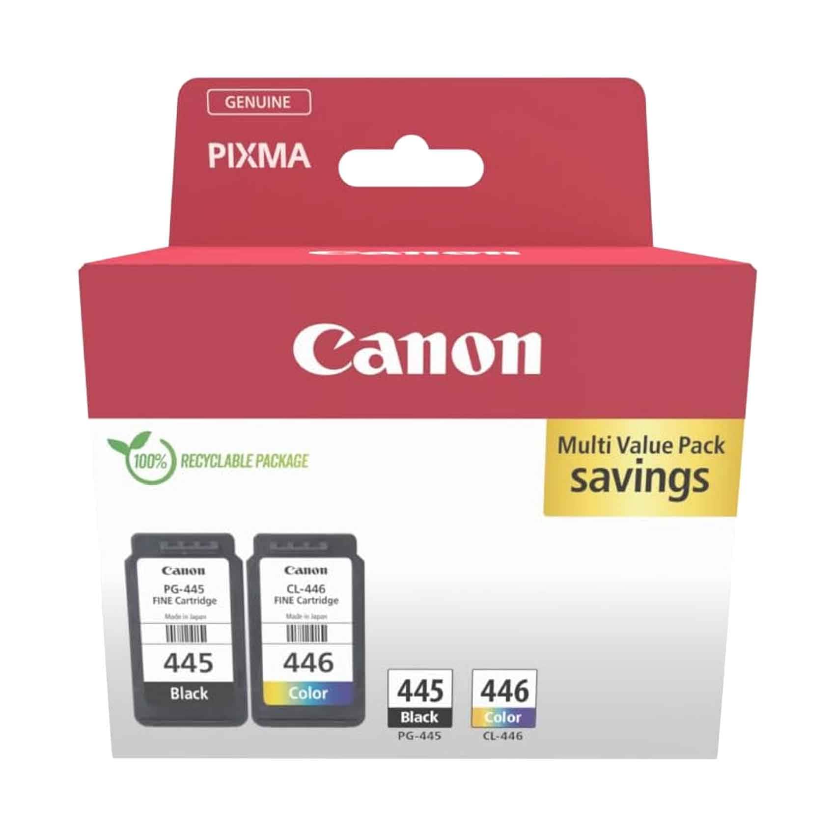 Canon Cartridge PG 445 Black + CL446 Colors