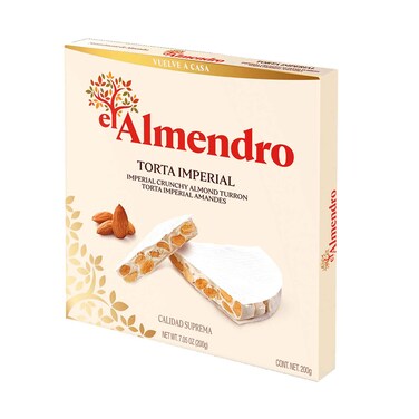 El Almendro Crunchy Turron Round Almond 200g
