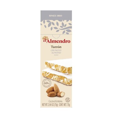 El Almendro Turron Duro Crunchy Almond 75g