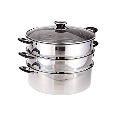 Harmony 3 Layer Steamer Stainless Steel Ware 26cm