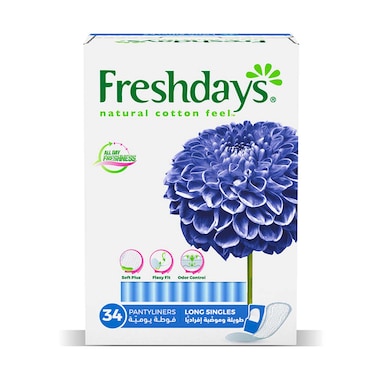 Freshdays Panty Liners Long Singels 34pcs