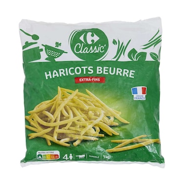 كارفور فاصوليا الزبدة مجمدة ناعمة للغاية 1 كجم