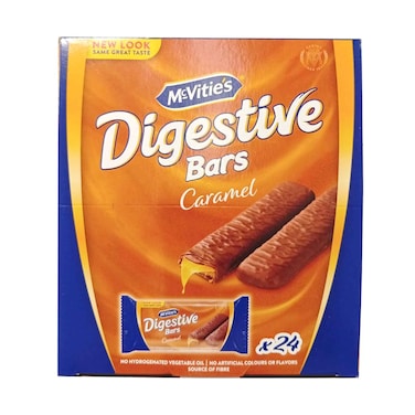 Mcvities Digestive Bars Caramel 24x30g