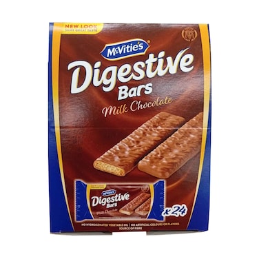 Mcvities Digstiv Bars Milk Chocolate 24x30g