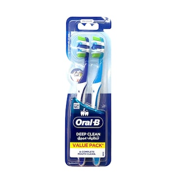 Oral-B Complex Five-Sided Cleaning Medium Toothbrush Pack of 2