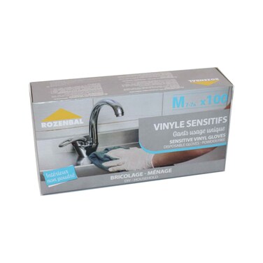 Rozenbal Dispensing Gloves 100'S M