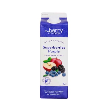 The Berry Company Drink Superberry Purple 1L