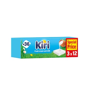Kiri Cream Cheese Square Portion, 3X12 Portions, 600G