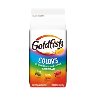 Goldfish Colors Baked Snack Crackers With Cheddar 187g