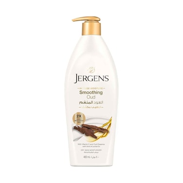 Jergens Lotion Intense Moisture Smoothing Oud Dry Skin Moisturizer 400ml
