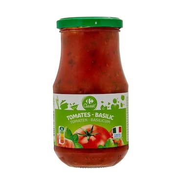 كارفور صلصة الطماطم و الريحان 250 غرام