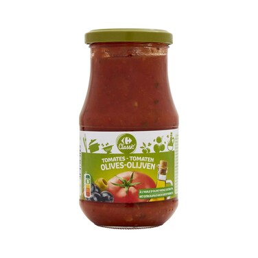 كارفور صلصة معكرونة طماطم زيتون 420غ