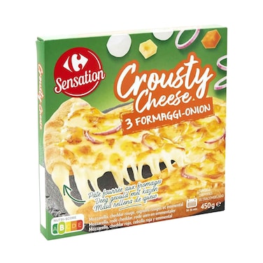 كارفور بيتزا بالجبنة المقرمشة المجمدة 450 جرام