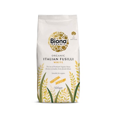 مكرونة بيونا الإيطالية عضوية فوسيلي بيضاء 500 غرام