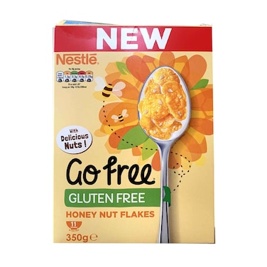 Nestle Go Free Gluten Free Honey Nut Flakes Cereal 350g