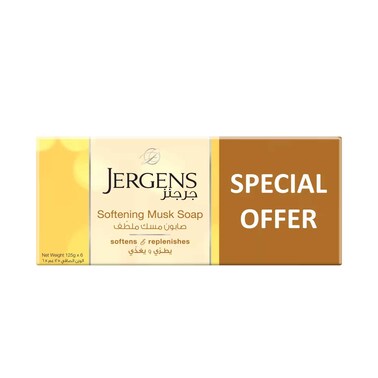 Jergens Softening Musk Soap 125grx6 Pieces