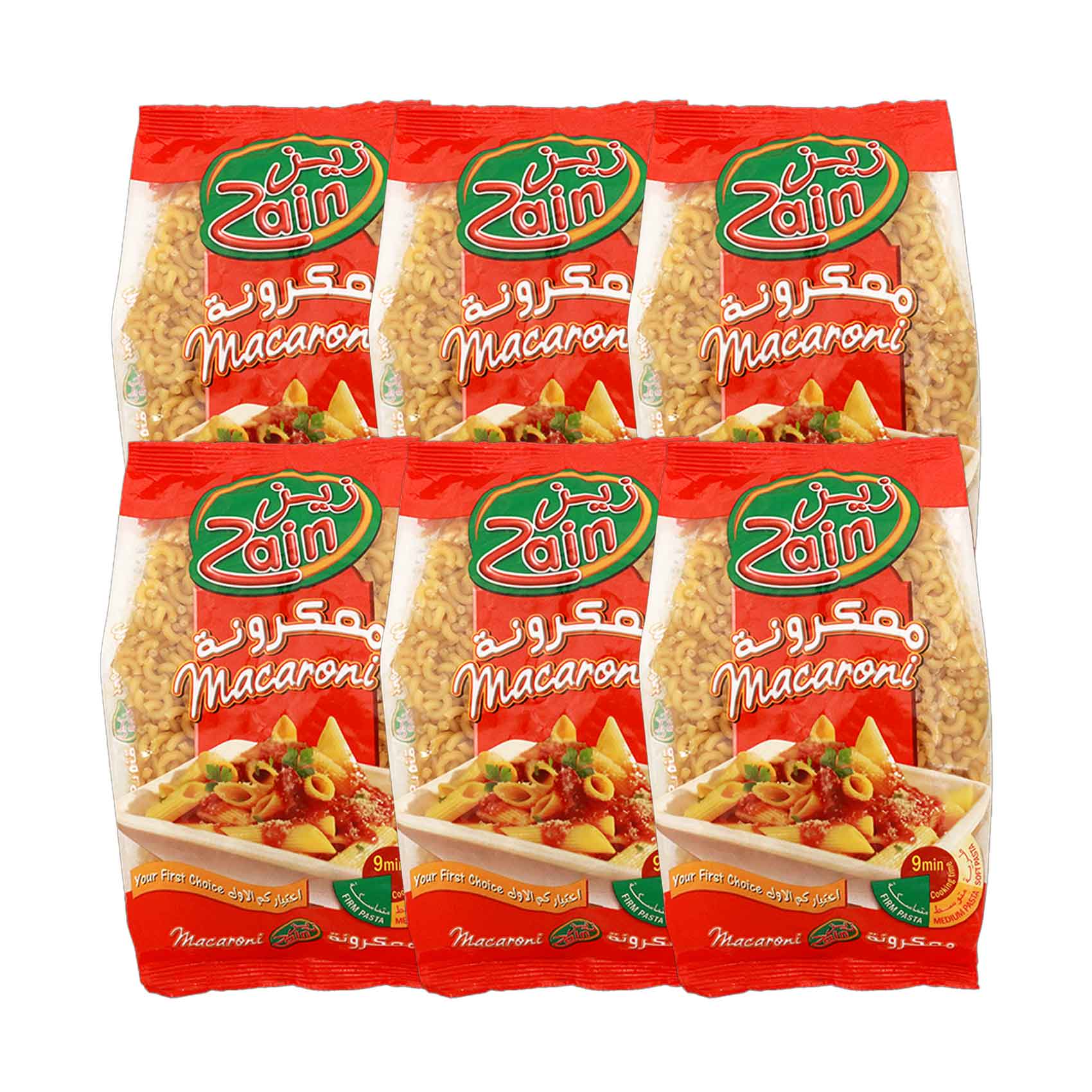 Buy Zain Pasta Macaroni 400gx6 Pieces Online | Carrefour Qatar