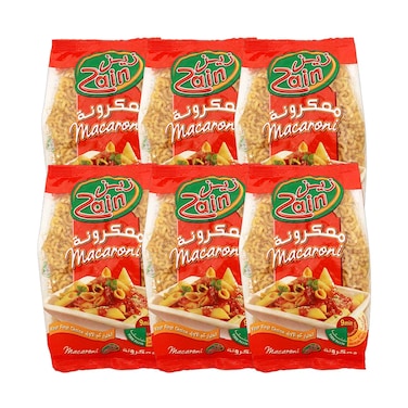 Zain Pasta Macaroni 400gx6 Pieces