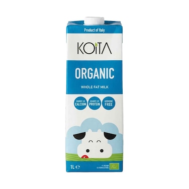Koita Long Life  Organic Whole Fat Milk 1L