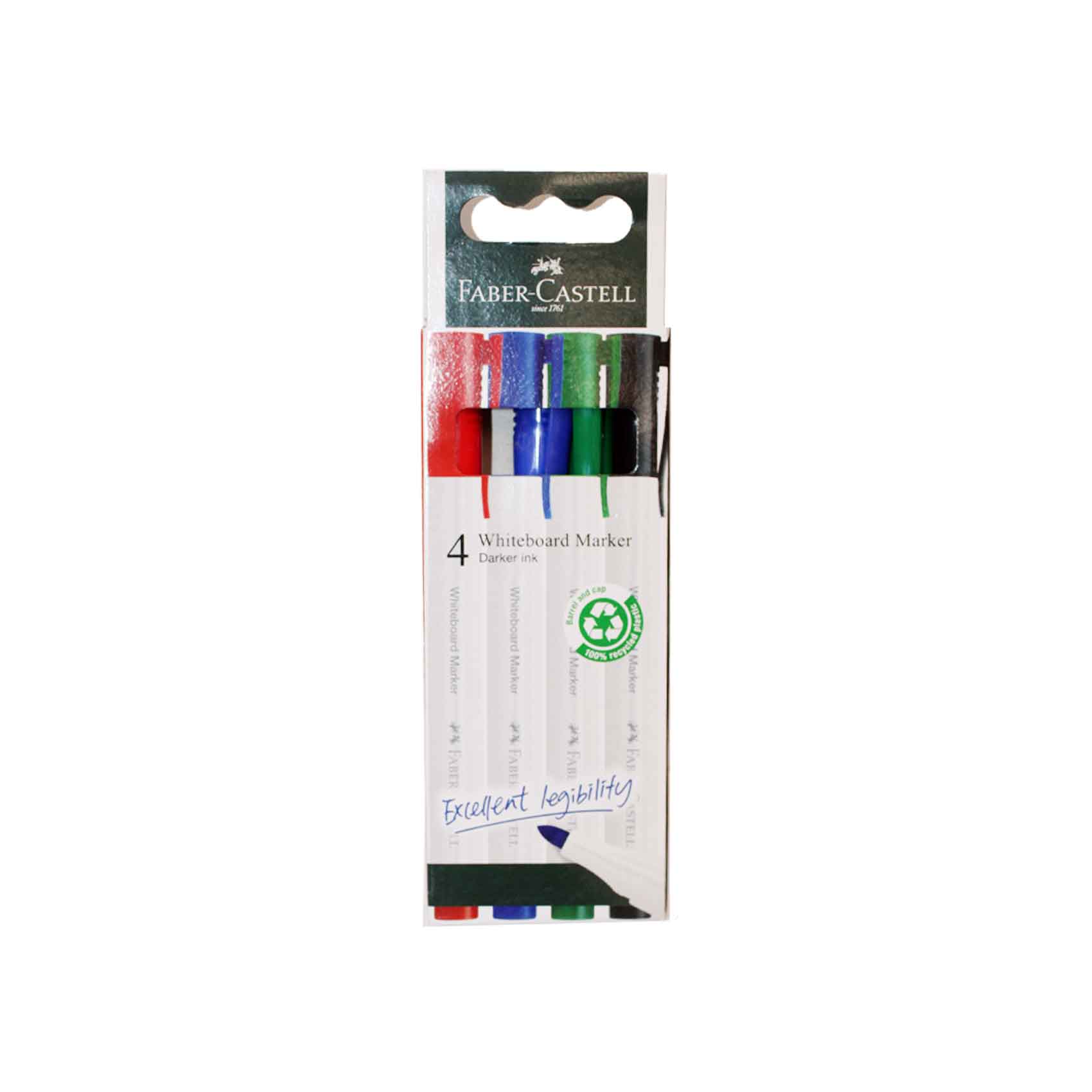 FaberCastell 4 Whiteboard Markers
