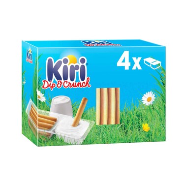 Kiri Dip &amp; Crunch, Cream Cheese And Breadstick Snack, 4 Pieces, 140G