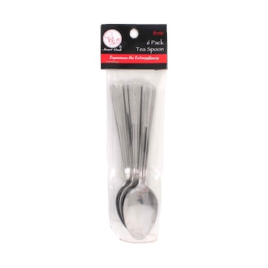 Smart Cook Stainless Steel Tea Spoon 6 Pieces Set