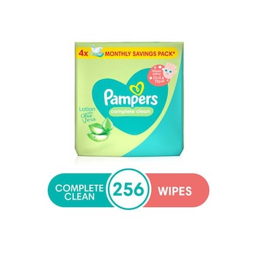 Pampers Fresh Clean Baby Wipes 64pcsx 4