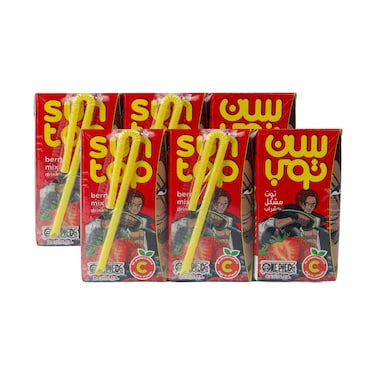 Suntop Berry Mix Juice Drink 125mlx 6 Pieces