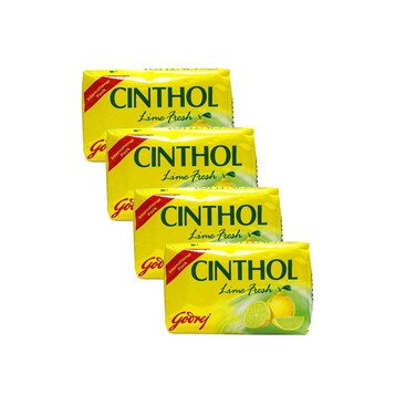 Cinthol Soap Lime Fresh 175gx4 Pieces