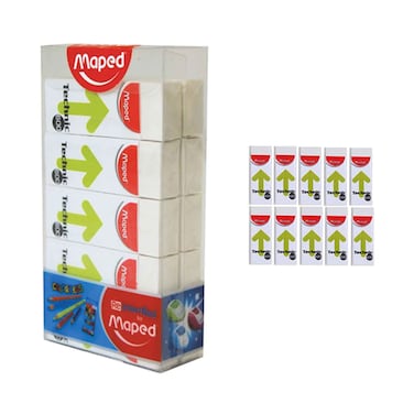 Maped Technic 600 Erasers 10 Pieces