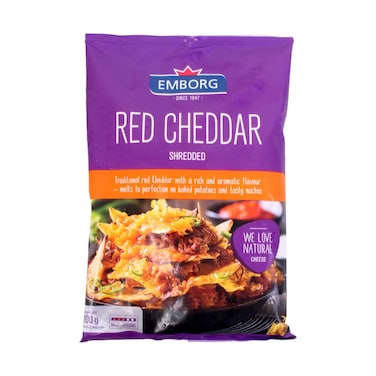 Emborg Shredded Red Cheddar Cheese 200g