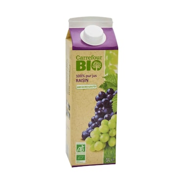 Carrefour Bio Juice Grape 1L